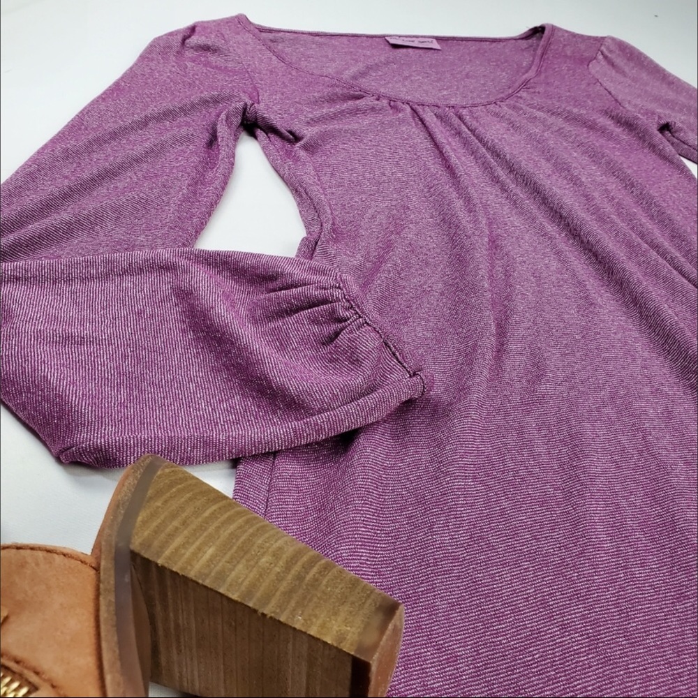 NEW Michael Stars Lavender Sparkly Tunic Dress 0S - Picture 7 of 8